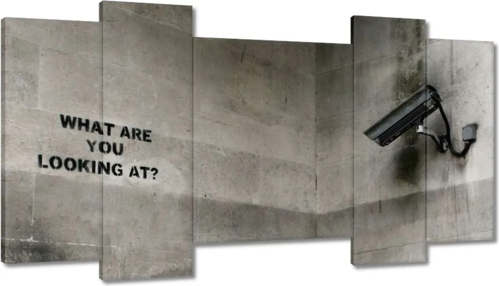 Képek 120x65 Banksy Kamera Graffiti