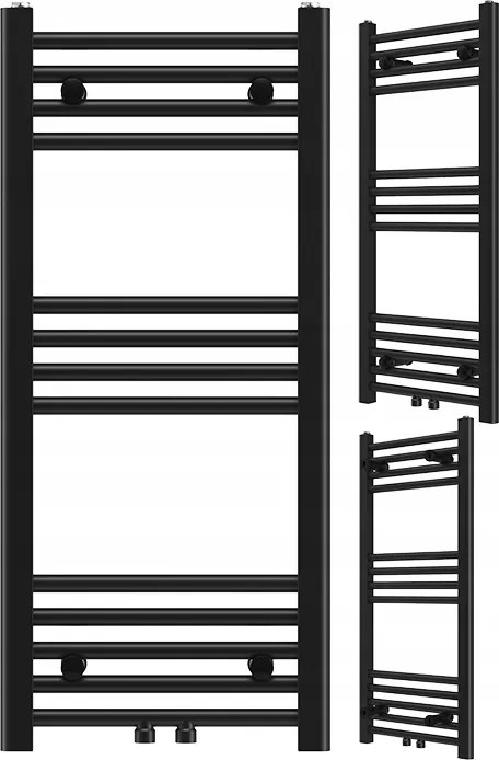 Fürdőszobai Radiátor Létra Radiátor Modern Fekete 90x40 cm Raven