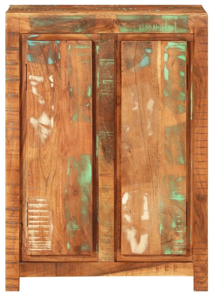 tömör újrahasznosított fa tálalószekrény 55 x 33 x 75 cm