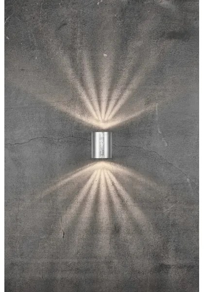 Nordlux - LED kültéri fali lámpatest CANTO 2xLED/6W/230V IP44 ezüstszínű