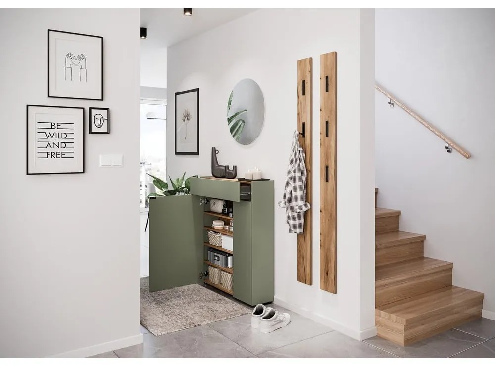 Zsályaszínű szekrény 82x102x22 cm Ameca – Germania