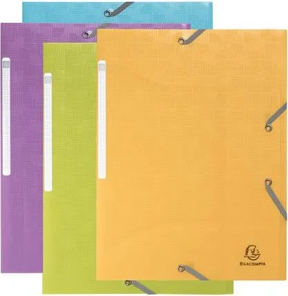 Gumis mappa, PP, A4, 15 mm, EXACOMPTA Pop'NCo, vegyes színek (EX55990E)
