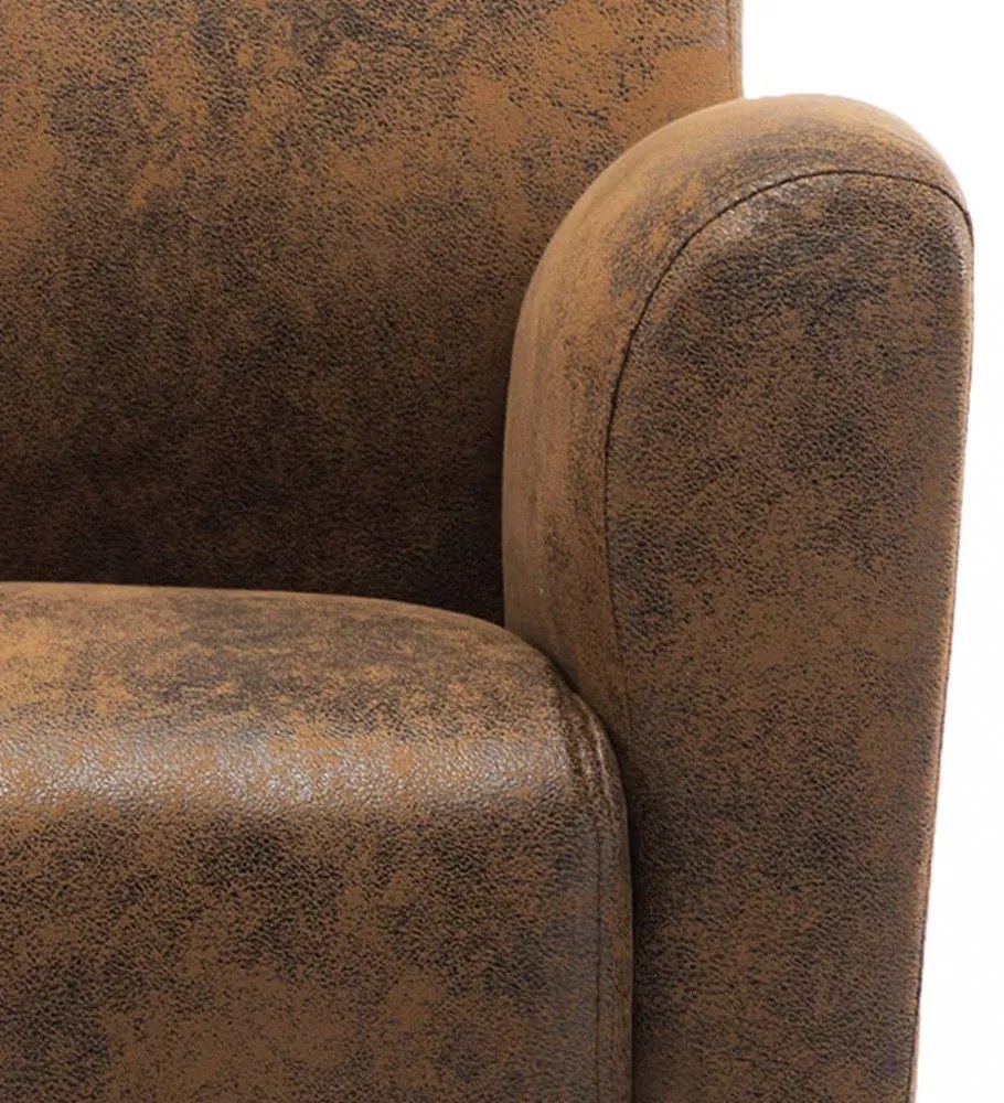 barna műbőr kanapéfotel 70 x 69 x 72 cm