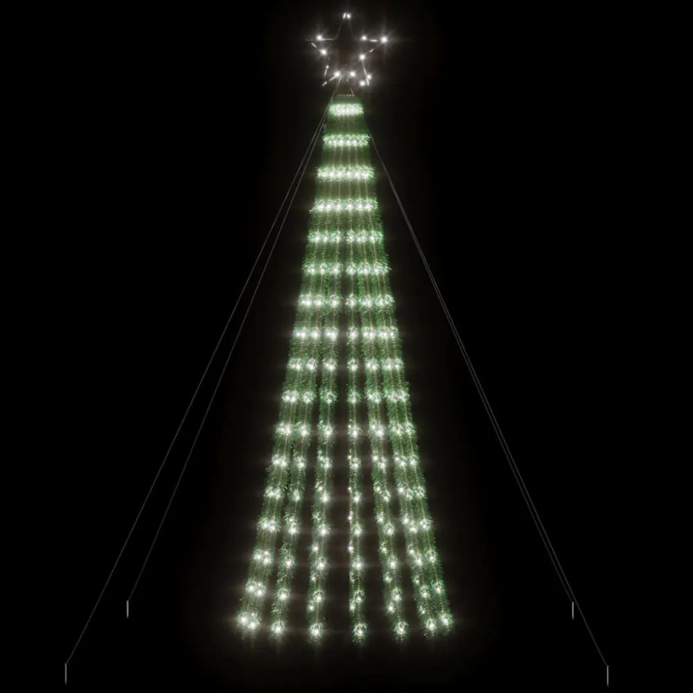 hideg fehér LED karácsonyfa 275 LED 180 cm