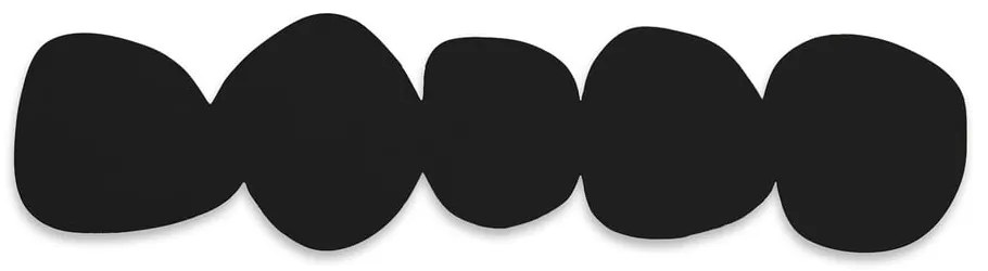 Fekete fém fali fogas 58 cm Tumulo – Spinder Design