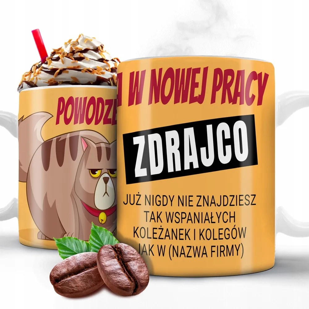 Bögre 330ml Sok Sikert Az Új Munkához Áruló Cégnév Az Ön neve