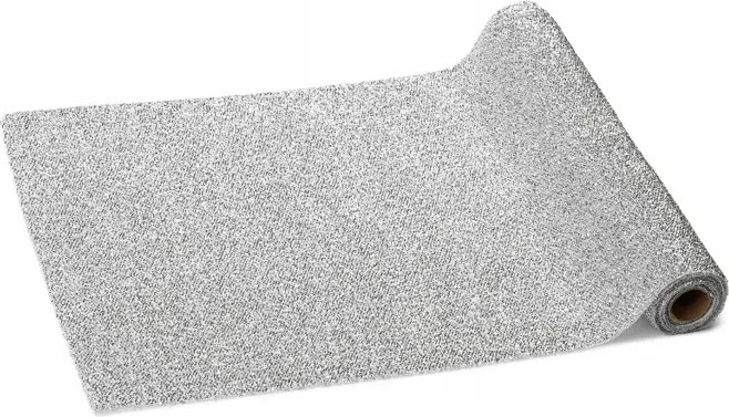 Fémezett futófelület ezüst 36x300 cm Szilveszter András dekoráció