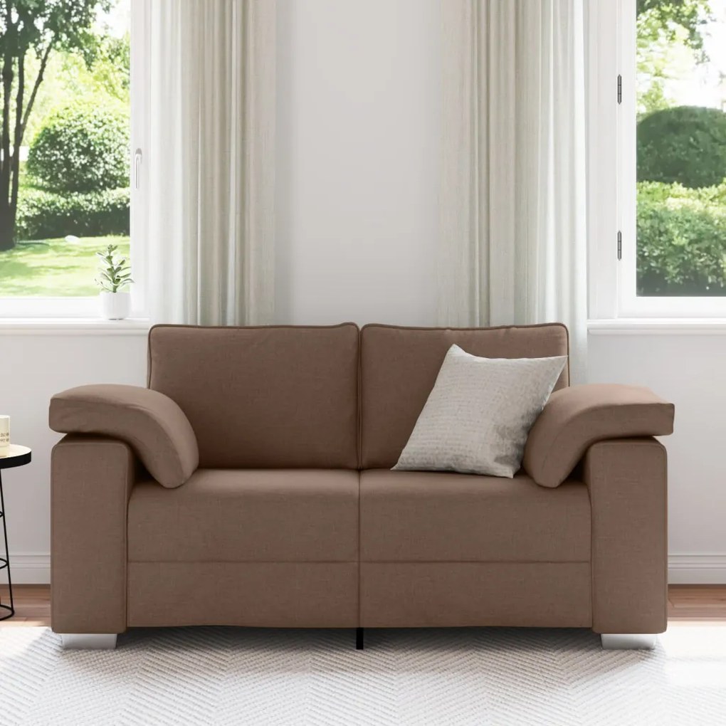 Kétfős Kanapé Barna 120 cm Szövet