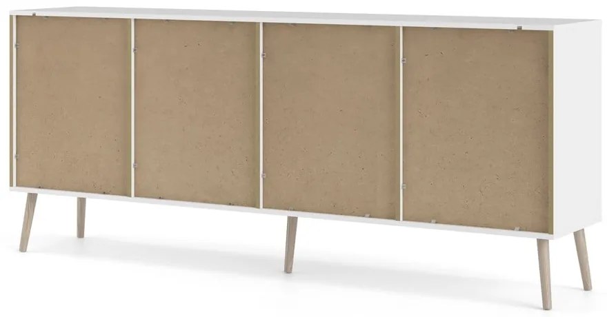 Fehér komód 196x82x39 cm Oslo – Tvilum