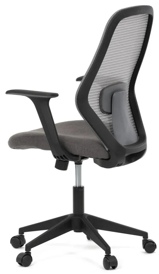 Scaun de birou pivotant de culoare gri cu mecanism de balansare. KA-V3149