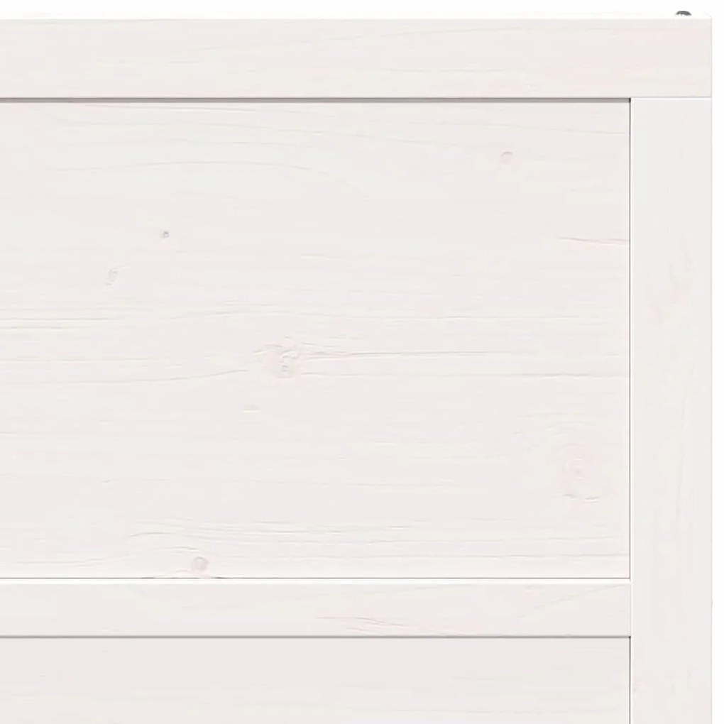 Pajtaajtó Fehér 100 x 208 cm Tömör fenyőfa