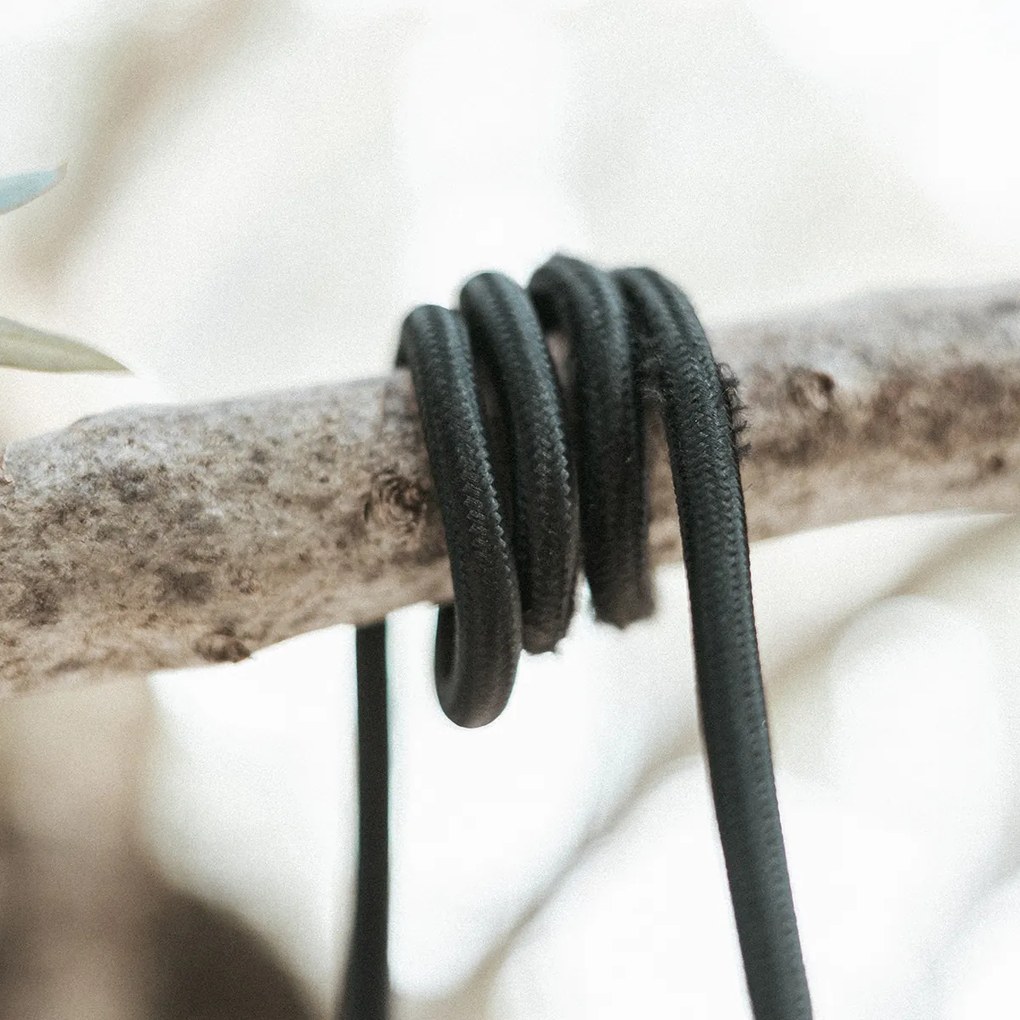 Fekete fényfüzér dugóval és E27 foglalattal 5m IP54 - Arteixo