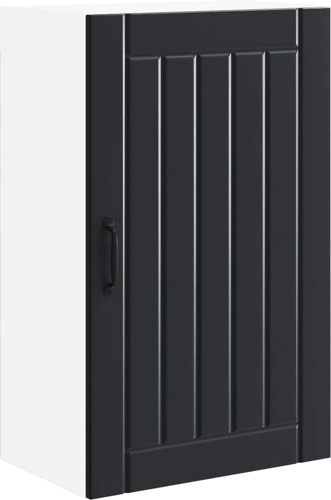 vidaXL Konyhaszekrény Fekete 50 x 31 x 80 cm Faanyag