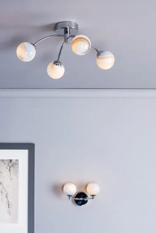 Dar Lighting IZZY IZZ0450-07 Plafonlámpa 4x40W/G9