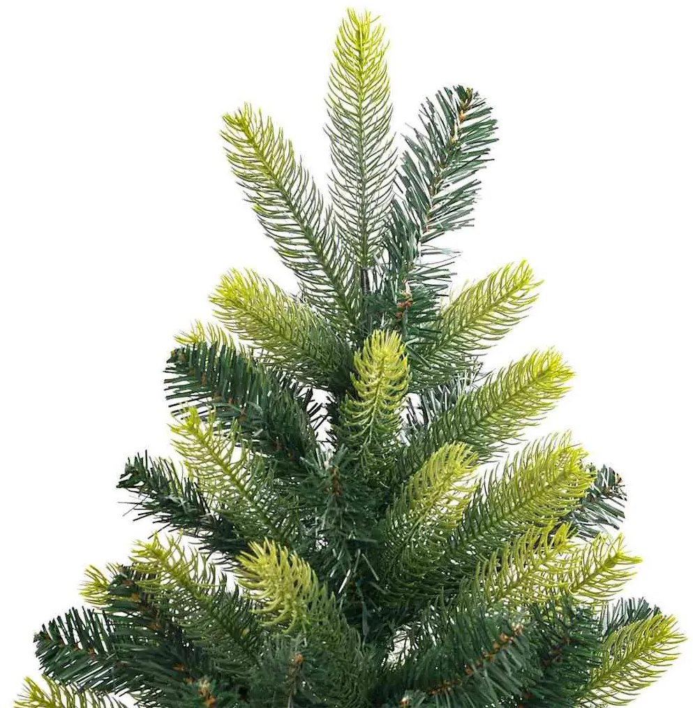 Mesterséges Hajlított Karácsonyfa 300 LED-del Zöld 210 cm