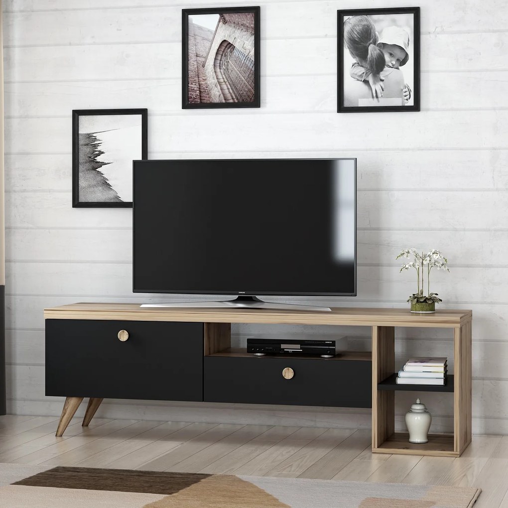 TV asztal/szekrény Paria (fekete). 1067149