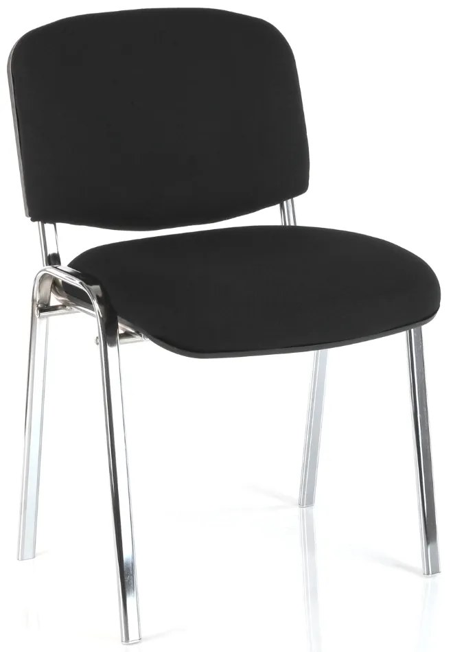 Viva N konferencia szék, króm lábak, fekete
