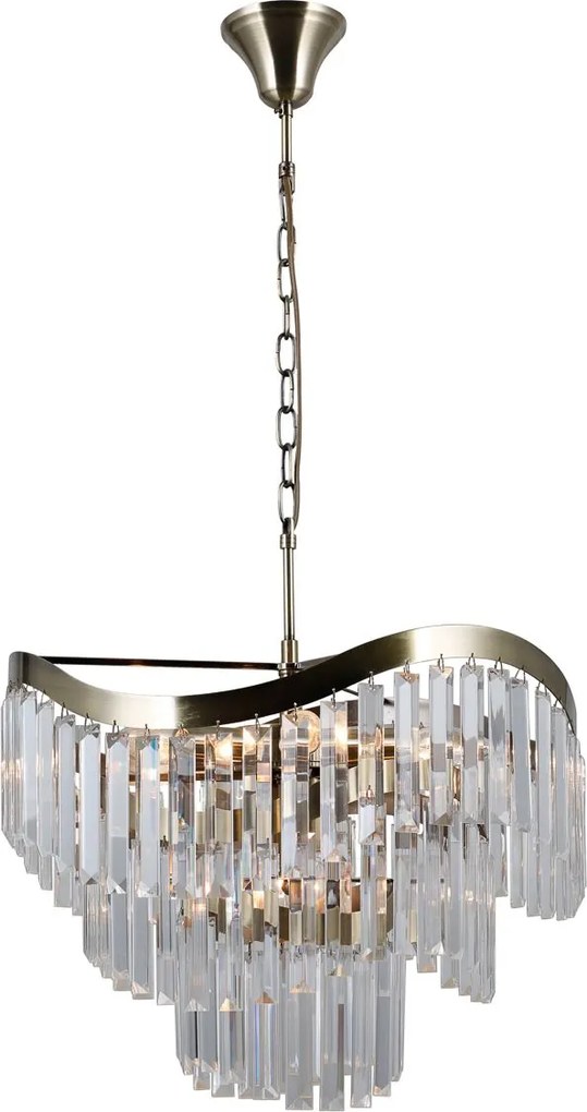Italux glamour kristály függeszték sabriga antik bronz itxpnd-44544-8