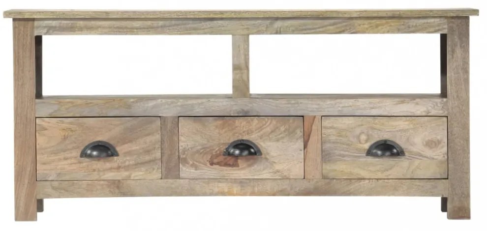 tömör mangófa TV-szekrény 110 x 30 x 50 cm