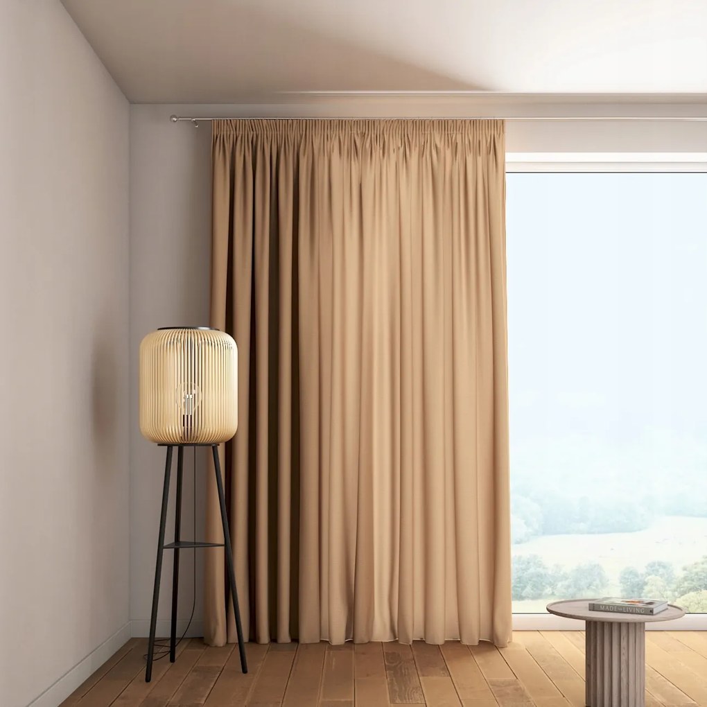 Dekoria Függöny ráncoló szalaggal 1 db 130x260cm bézs