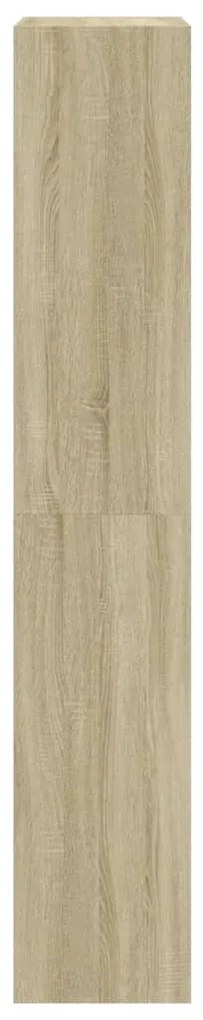 sonoma tölgy cipőszekrény 4 kihajtható fiókkal 60x34x187,5 cm