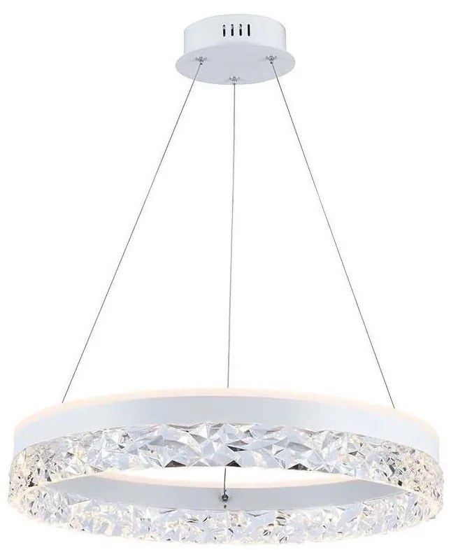 LED Csillár zsinóron LED/25W/230V 3000K átm. 50 cm fehér