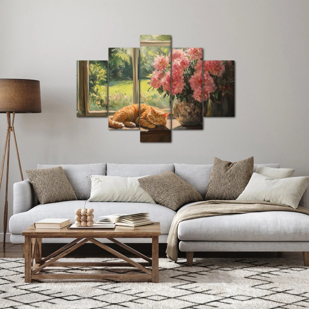 Kép - Macska az ablakban (150x105 cm)