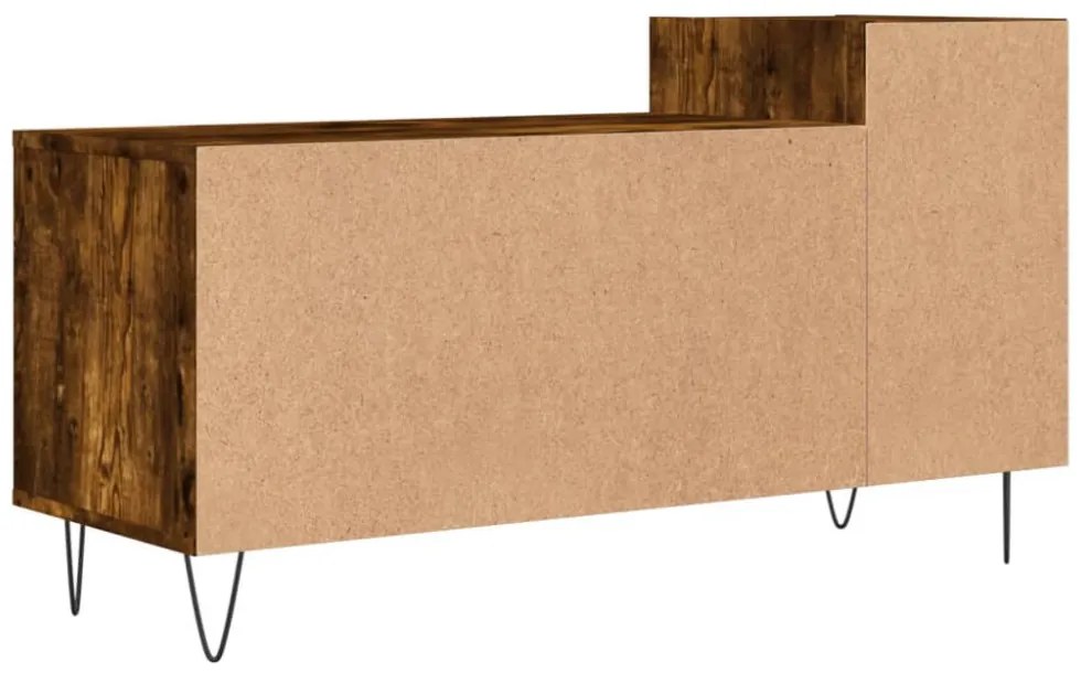 füstös tölgy színű szerelt fa TV-szekrény 100x35x55 cm