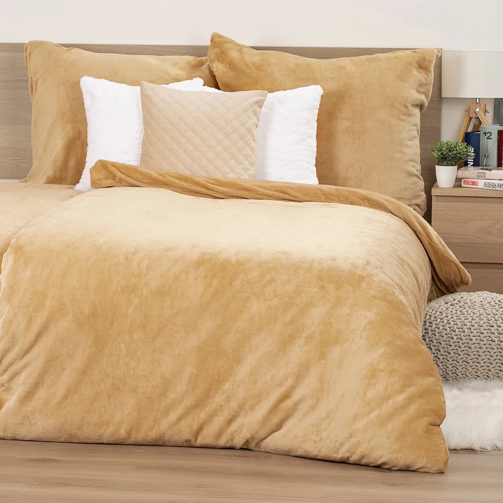 4Home mikroflanel ágyneműhuzat bézs, 140 x 200 cm, 70 x 90 cm, 140 x 200 cm, 70 x 90 cm