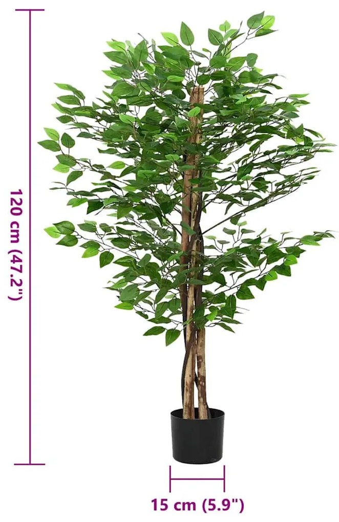 zöld mű fikusz fa 788 levéllel 120 cm