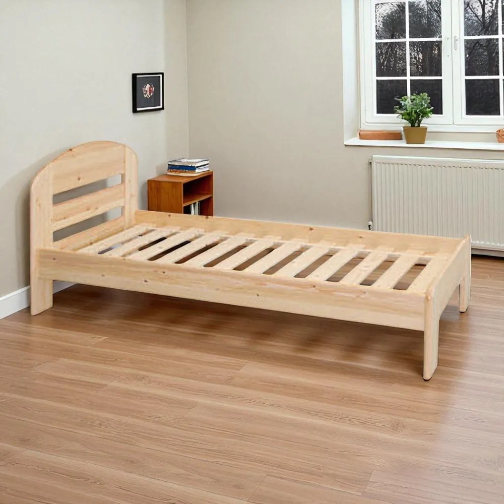 Ancsa magasított fenyő ágykeret 90x200