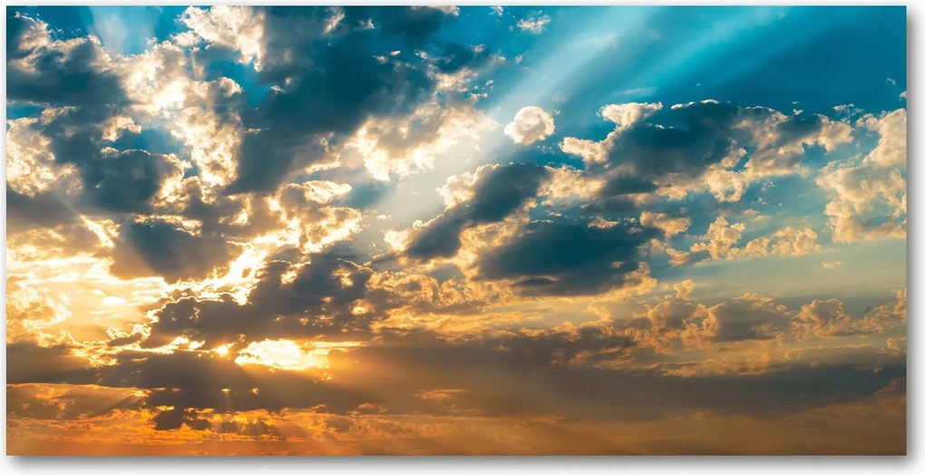 Fotó üveg kép Naplemente égbolt 140x70