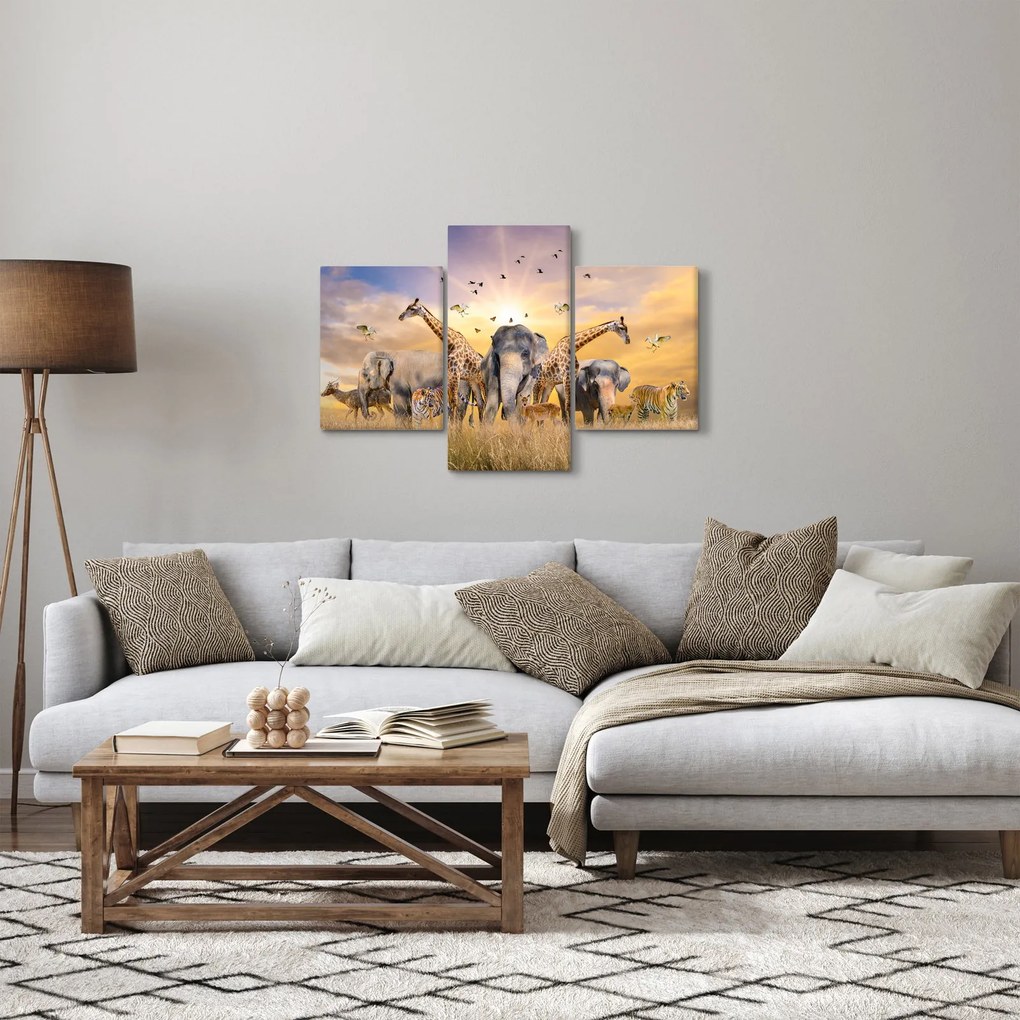 Kép - Afrikai állatok (90x60 cm)