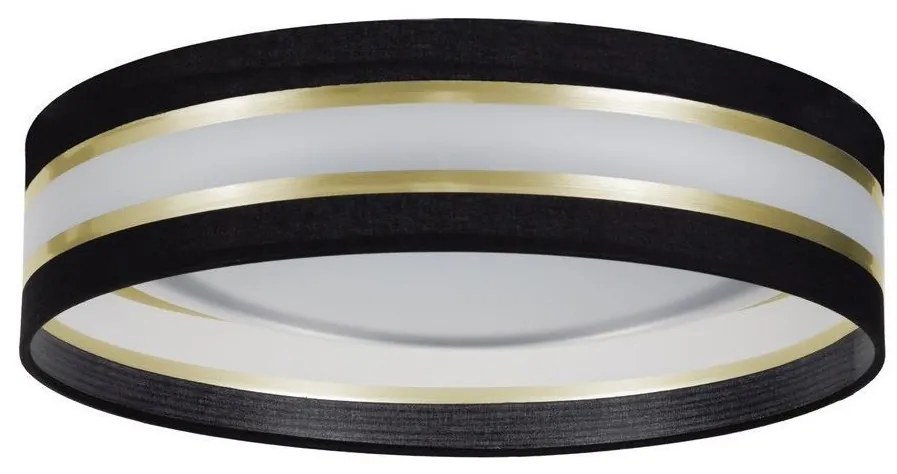 LED Dimmelhető mennyezeti lámpa SMART CORAL GOLD LED/24W/230V fekete/arany + távirányító