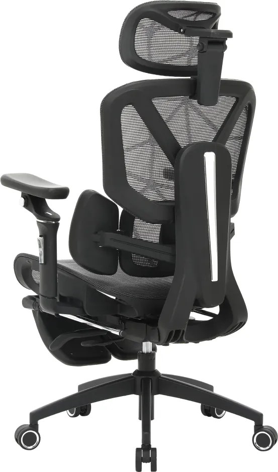 Irodai szék, sötétszürke/fekete, teherbírás 150 kg, VILMER