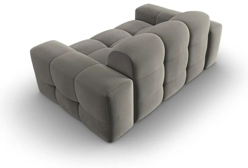 Szürke bársony kanapé 156 cm Kendal – Micadoni Home