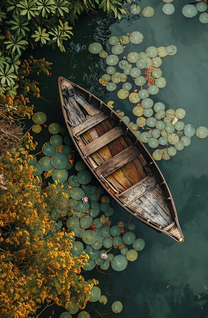 Poszter 53x81cm Hajó a természet között