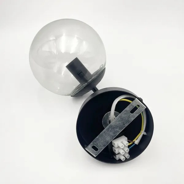 Brilagi - Fali lámpa MALIVA 1xE14/15W/230V fekete/átlátszó