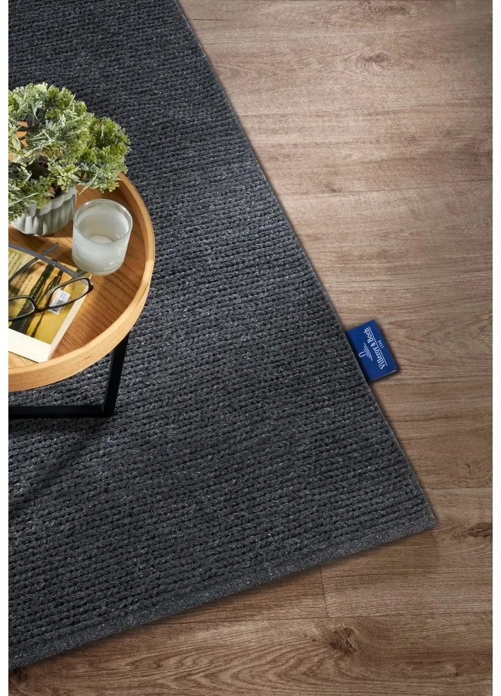 Sötétszürke kézi szövésű gyapjú szőnyeg 160x230 cm Francois – Villeroy&amp;Boch