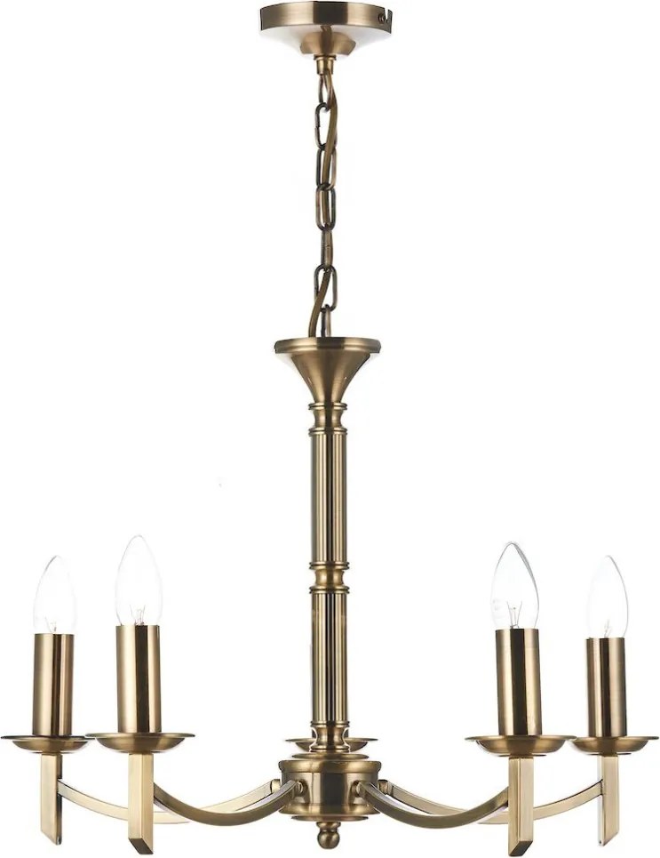DAR LIGHTING AMB0575 AMBASSADOR Klasszikus Csillár Antik Sárgaréz E14 IP20