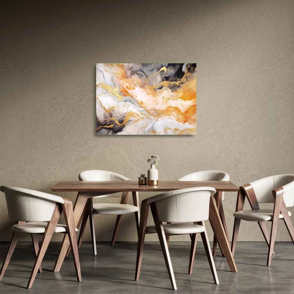 Üveg kép - Márványozott háttér (70x50 cm)
