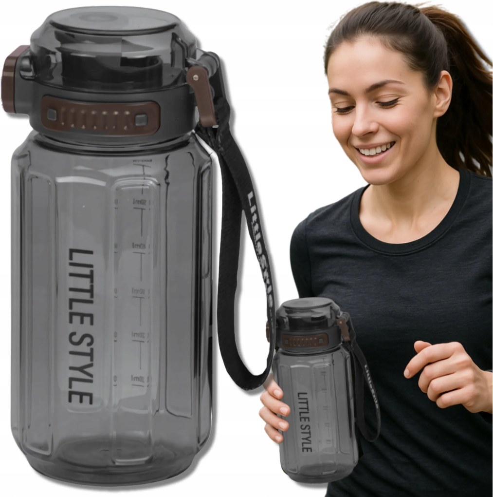 Tressari Motivációs kulacs TRITAN-ból, 730ml Szivárgásmentes kulacs, BPA-mentes, vízhez