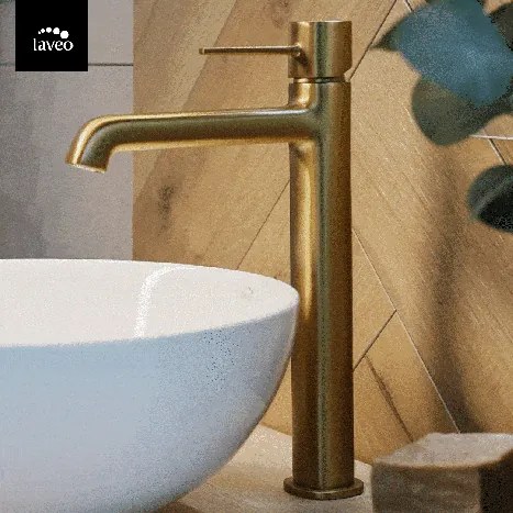 Laveo Pola, magas mosdócsaptelep h-297, arany matt, LAV-BAP_G2NB
