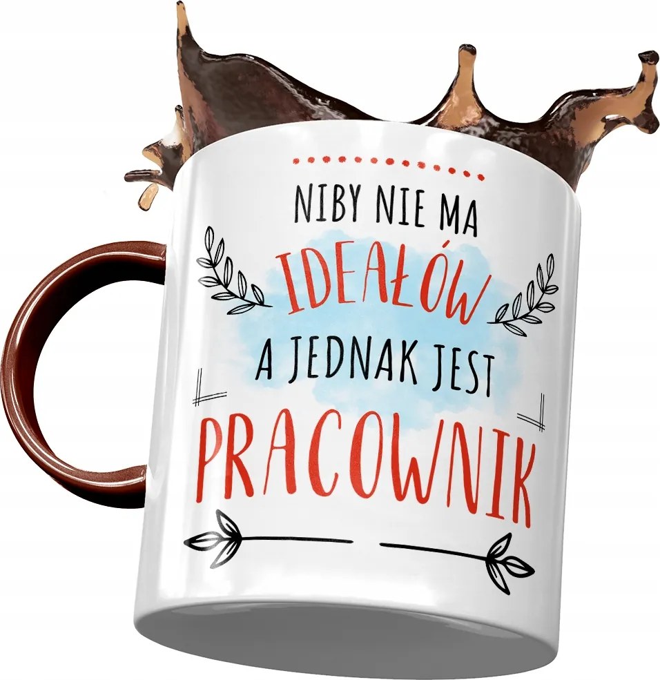Bordó Bögre A Dolgozónak Nincs Ideál Nyomtatott Fotóval