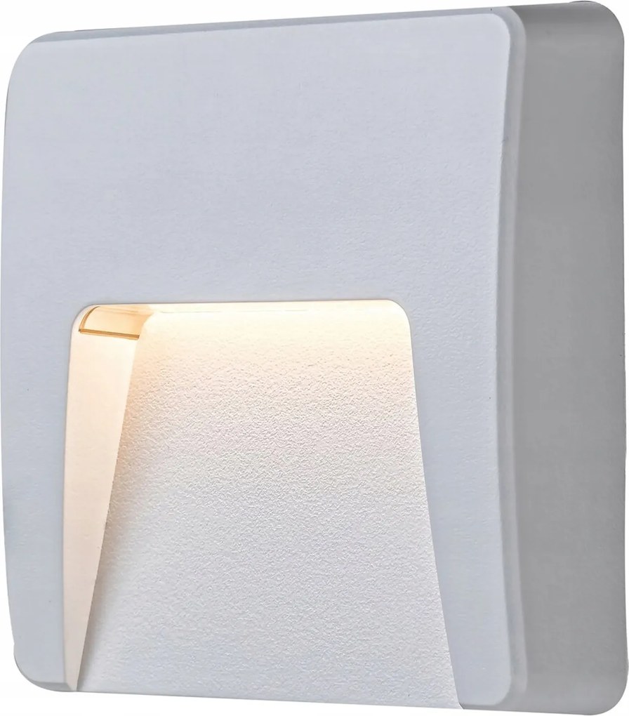 Kültéri Led lépcső lámpa IP65 fehér 3 W Négyzet alakú fehér