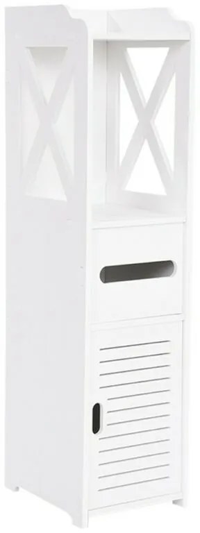 Keskeny fürdőszobai szekrény