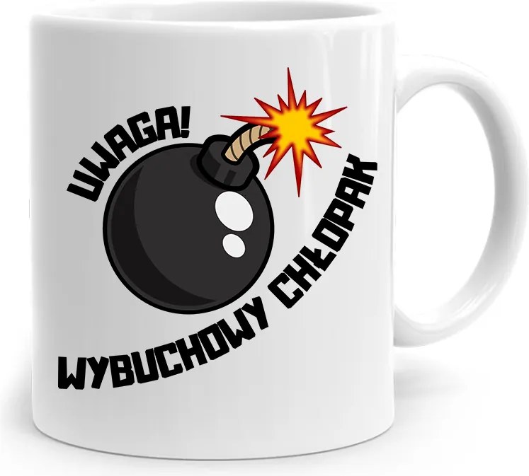 Bögre Ajándék Fiúnapra Robbanó Fiú nyomott mintával