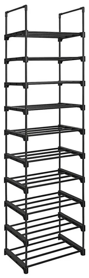 ALVORO cipős szekrény, fekete