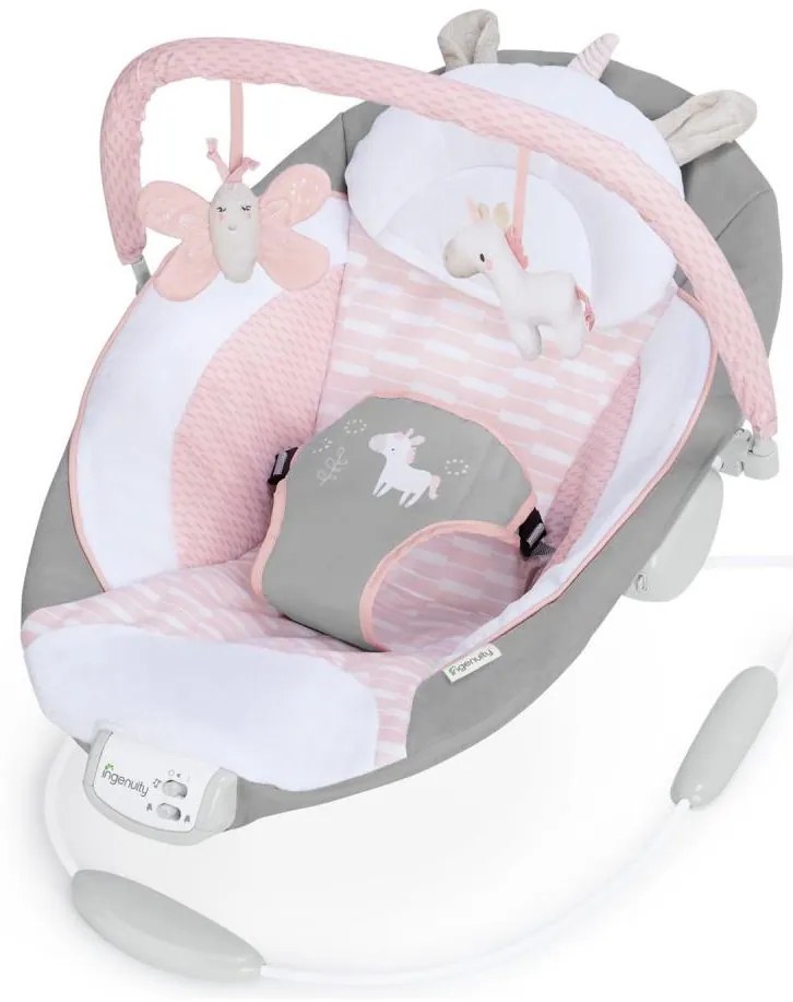 Ingenuity Ingenuity - Baba vibrációs nyugágy dallammal FLORA THE UNICORN 3xC AG0370