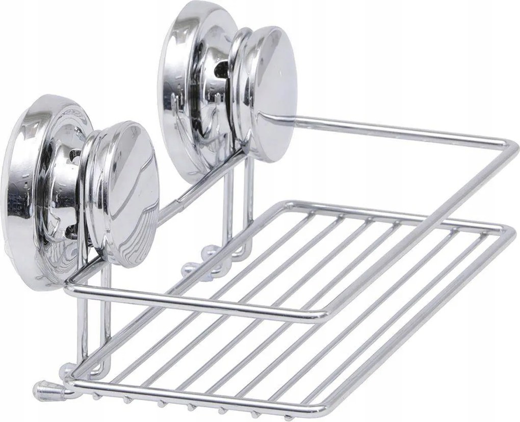 Falra szerelhető tapadókorongos zuhanypolc Kosár